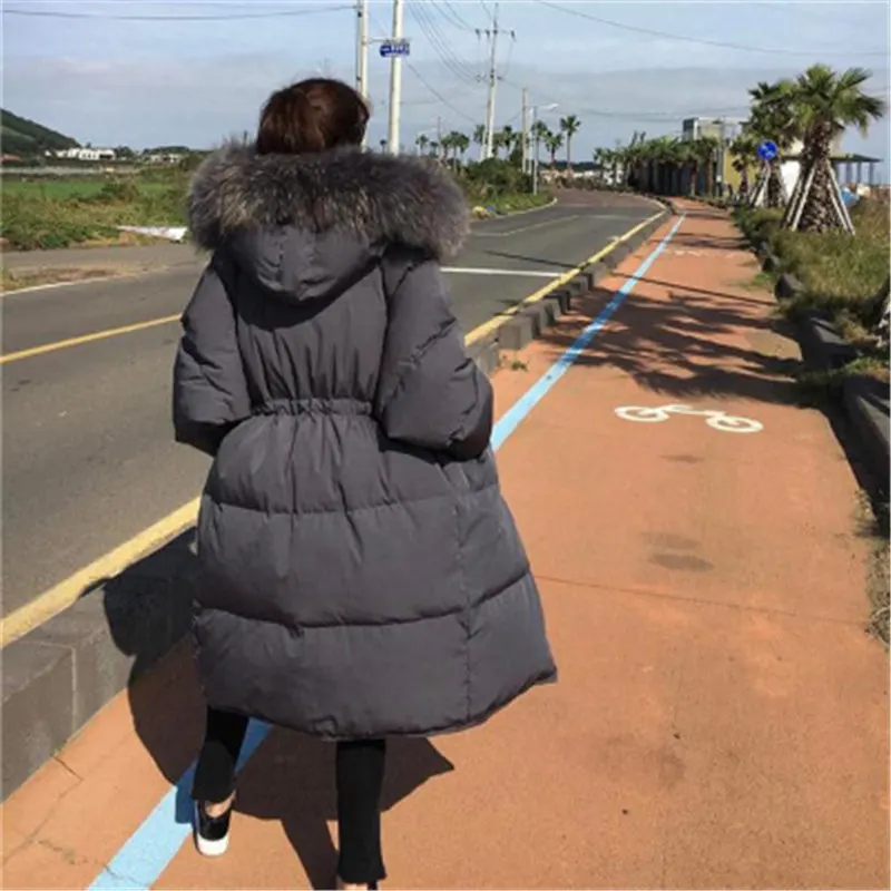 Large raccoon dog fur collar white duck down jackets women adjustable waist winter down coats outerwear 2019 autumn 777
Large raccoon dog fur collar white duck down jackets women adjustable waist winter down coats outerwear 2019 autumn 777