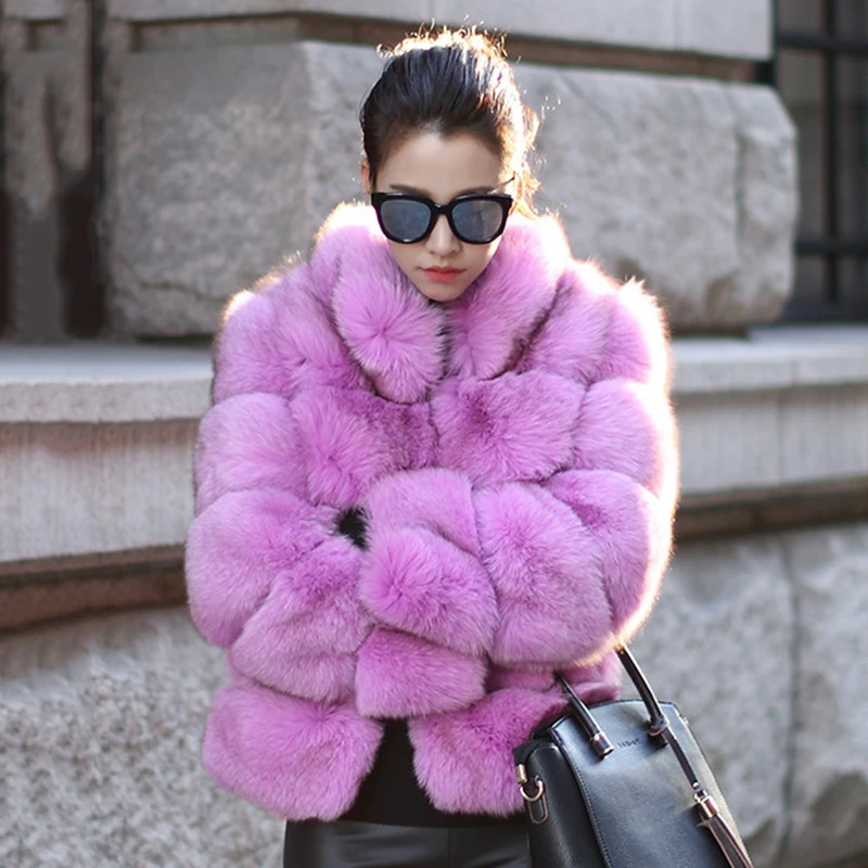 Женское короткое меховое пальто с искусственным мехом зимнее размера плюс