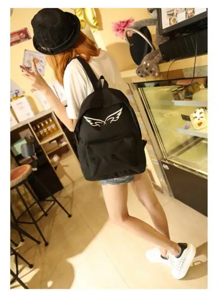 Lovely Wings Printing Backpack Women Canvas Backpack School Bag For Teenager Girl Casual Cute Rucksack
Lovely Wings Printing Backpack Women Canvas Backpack School Bag For Teenager Girl Casual Cute Rucksack