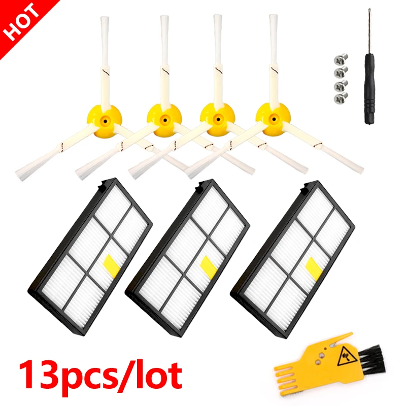 for iRobot Roomba Accessories side brush 980 990 900 896 886 870 865 866 800 Brushes filter HEPA Vacuum Cleaner Spare Part
for iRobot Roomba Accessories side brush 980 990 900 896 886 870 865 866 800 Brushes filter HEPA Vacuum Cleaner Spare Part