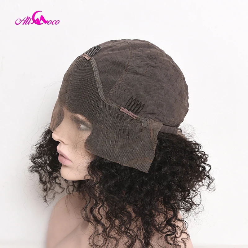 Ali Coco Brazilian Curly Lace Front Human Hair Bob Wigs 8-14 Inch 150% Density Natural Color Remy Short Human Hair Bob Wigs
Ali Coco Brazilian Curly Lace Front Human Hair Bob Wigs 8-14 Inch 150% Density Natural Color Remy Short Human Hair Bob Wigs