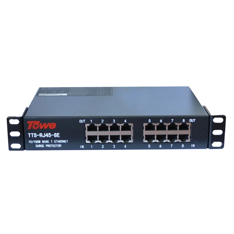 TOWE AP RJ45 8E 10/100 м 8 Ethernet Сетевая защита от перенапряжения|protection| |