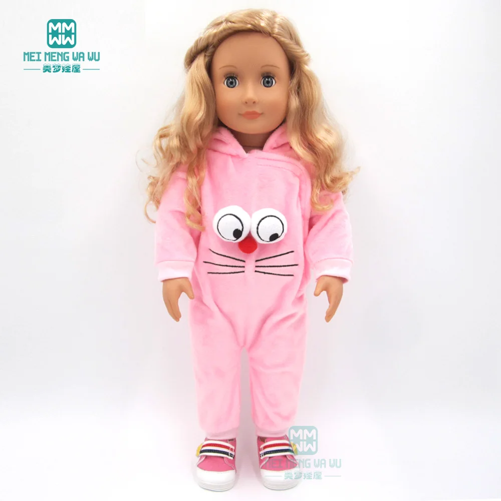Doll clothes for 43cm new born doll accessories and American doll Pink cartoon one-piece clothes
Doll clothes for 43cm new born doll accessories and American doll Pink cartoon one-piece clothes