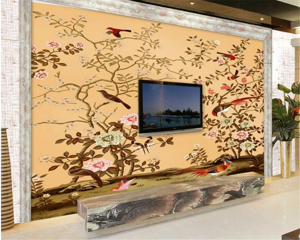 beibehang 3d wallpaper Large personality suitable for interior decoration wallpaper hand painted flowers and birds HD murals
beibehang 3d wallpaper Large personality suitable for interior decoration wallpaper hand painted flowers and birds HD murals