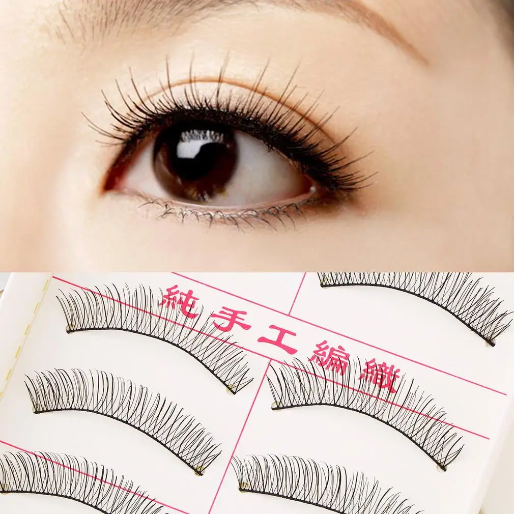 New 10 Pairs/set Handmade False Eyelashes Fake Eye Lashes Natural Transparent Stem Black Makeup Tools & Accessories
New 10 Pairs/set Handmade False Eyelashes Fake Eye Lashes Natural Transparent Stem Black Makeup Tools & Accessories