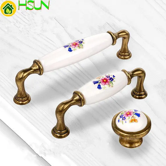 3.75'' 5'' Antique Bronze White Ceramic Flower Door Handles Cabinet Pulls Dresser Knob Hardware Rustic Kitchen Handles And Knobs
3.75'' 5'' Antique Bronze White Ceramic Flower Door Handles Cabinet Pulls Dresser Knob Hardware Rustic Kitchen Handles And Knobs