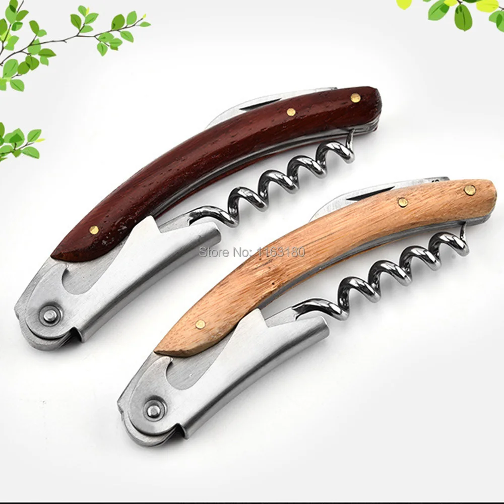 12pcs/lot Wood Handle Stainless Professional Wine Opener Multifunction Portable Screw Corkscrew Wine Bottle Opener Cook Tools
12pcs/lot Wood Handle Stainless Professional Wine Opener Multifunction Portable Screw Corkscrew Wine Bottle Opener Cook Tools