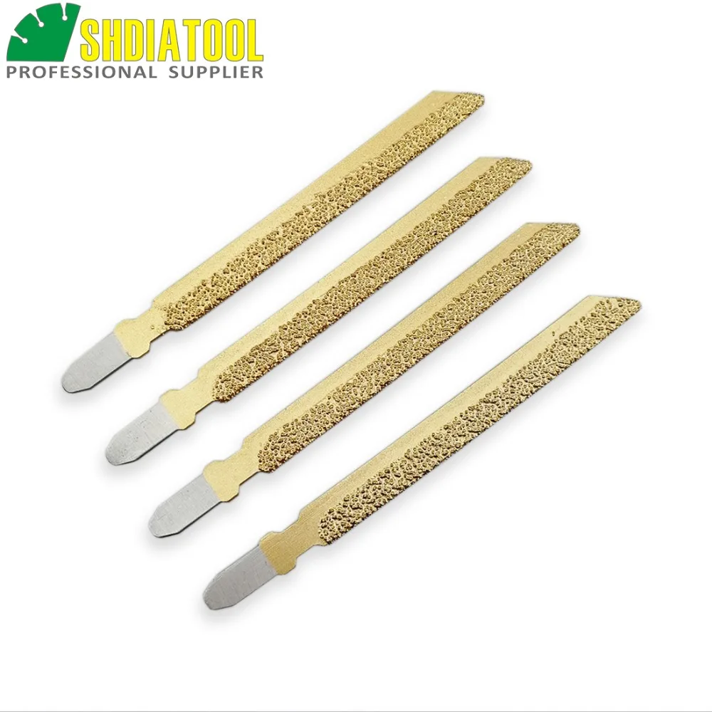 SHDIATOOL 4pcs 4" High Professional Quality Vacuum Brazed Diamond Jig Saw Blade For Stone, Very Fast Cutting Speed And Long Life
SHDIATOOL 4pcs 4" High Professional Quality Vacuum Brazed Diamond Jig Saw Blade For Stone, Very Fast Cutting Speed And Long Life