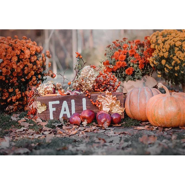 Vinyl Halloween Backdrops Printed Flowers Maple Leaves Autumn Scenery Pumpkins Newborn Baby Kids Fall Photo Backgrounds ha-258
Vinyl Halloween Backdrops Printed Flowers Maple Leaves Autumn Scenery Pumpkins Newborn Baby Kids Fall Photo Backgrounds ha-258