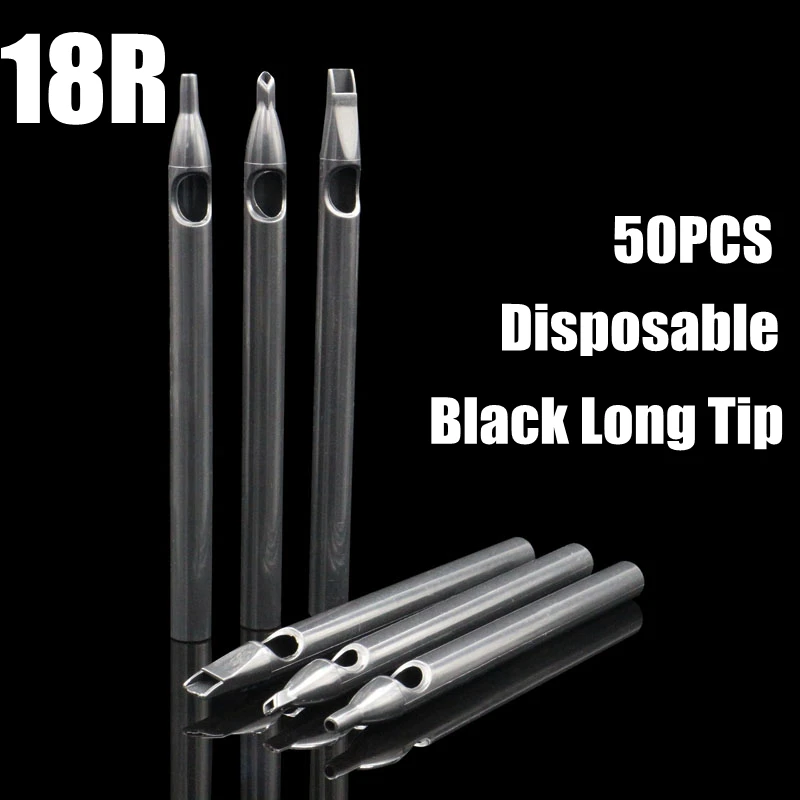 18R 50PCS newest Disposable Tattoo Black LONG Tips Back Stem Sterilized Plastic Tattoo Tips Nozzles tattoo supply free shipping
18R 50PCS newest Disposable Tattoo Black LONG Tips Back Stem Sterilized Plastic Tattoo Tips Nozzles tattoo supply free shipping