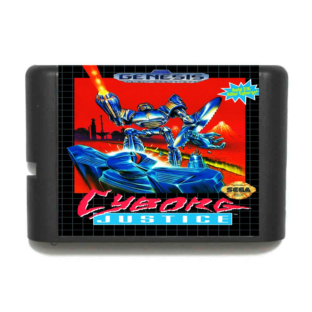 Cyborg Justice 16 bit MD Game Card For Sega Mega Drive For Genesis
