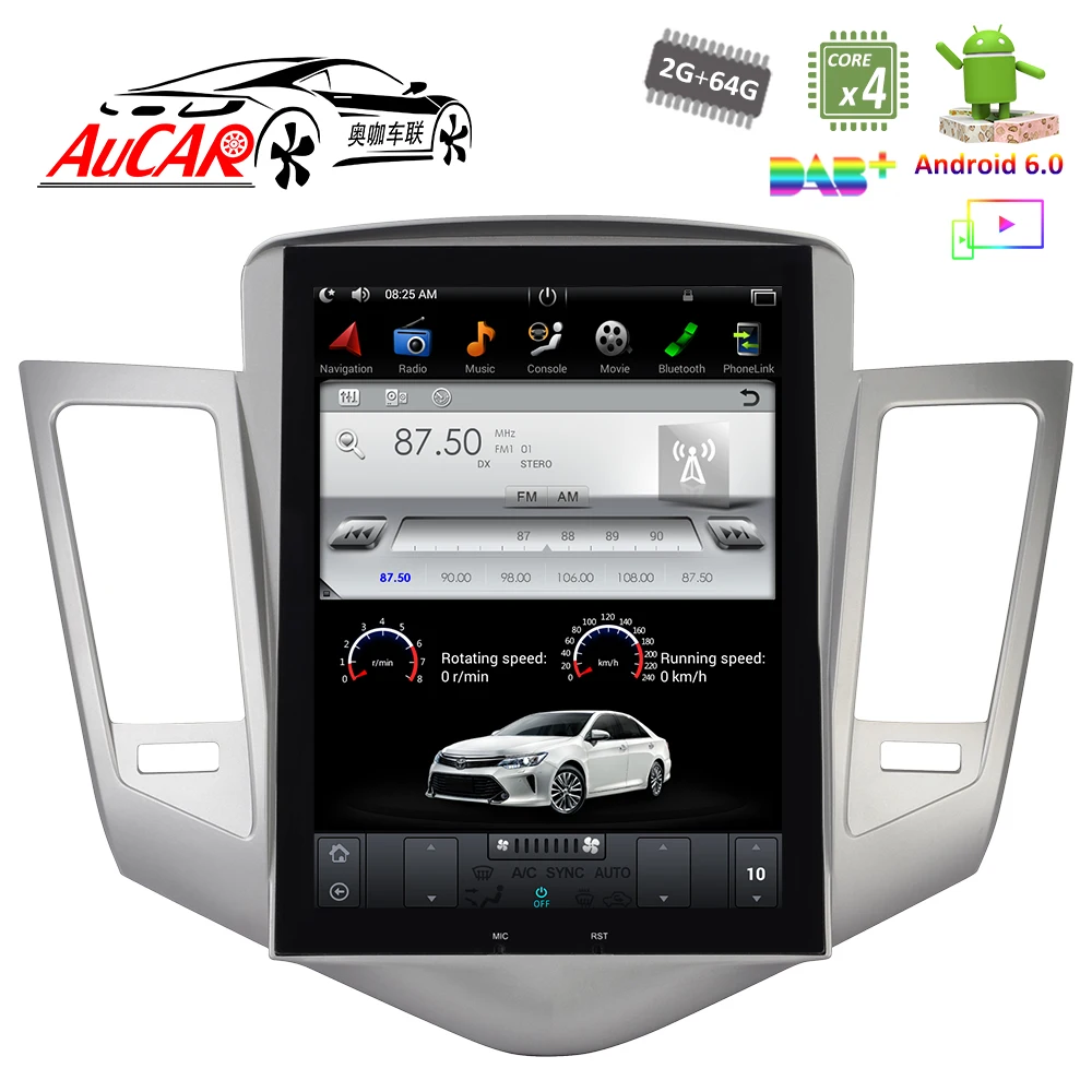 Автомагнитола Tesla Style 10 4 дюйма для Chevrolet Cruze мультимедийный плеер с GPS Bluetooth Wi Fi 4G