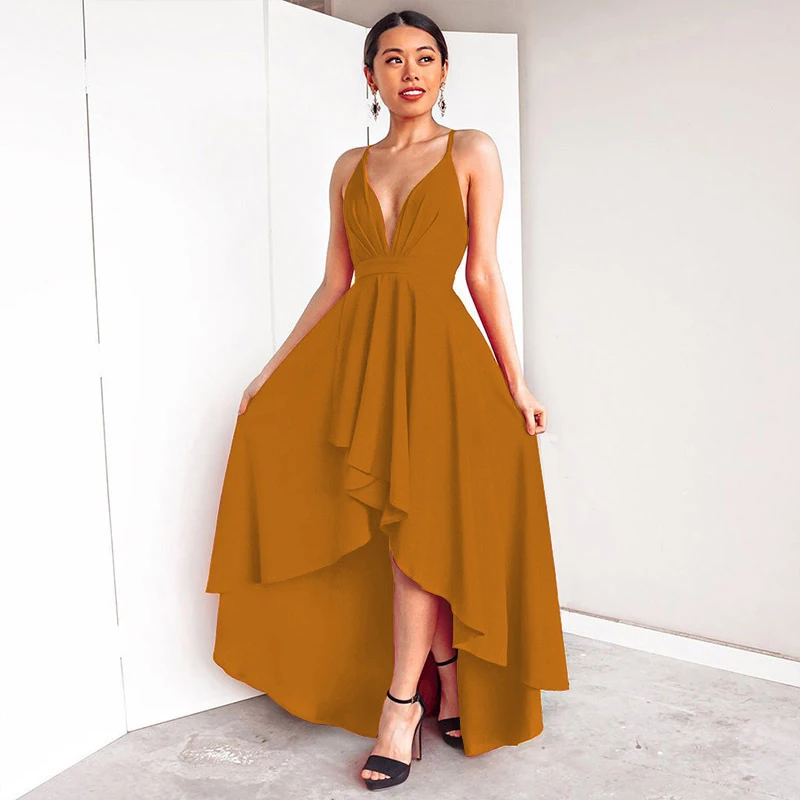 Sexy dress Europe and the United States new exquisite strap dress deep V neck green XL temperament dress vestidos feminina LR62
Sexy dress Europe and the United States new exquisite strap dress deep V neck green XL temperament dress vestidos feminina LR62