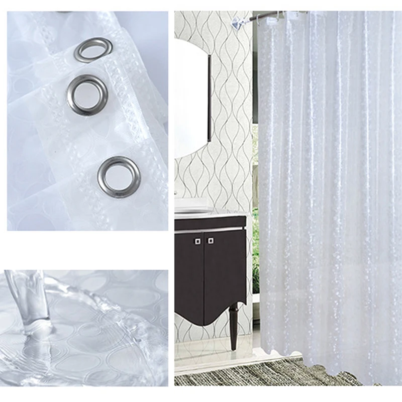 EVA Translucent Shower Curtain For 3D Thickened Bath Shower Curtains Moldproof Waterproof Bathroom Curtain Bathroom Supplies
EVA Translucent Shower Curtain For 3D Thickened Bath Shower Curtains Moldproof Waterproof Bathroom Curtain Bathroom Supplies
