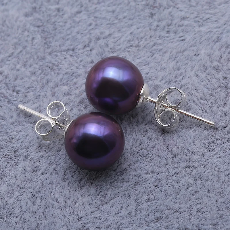 JYX Pearl Earrings 6-9mm Natural Black Round Freshwater AAA Pearl Studs Earrings
JYX Pearl Earrings 6-9mm Natural Black Round Freshwater AAA Pearl Studs Earrings