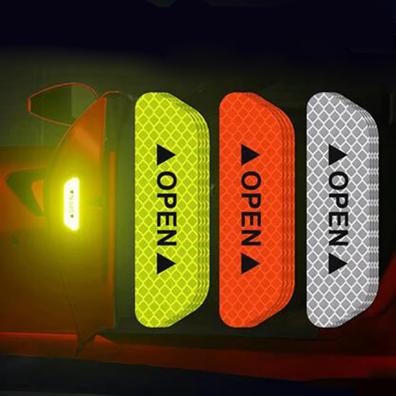 4pcs Fluorescent Car OPEN Reflective Strips Waterproof Warning Stickers Night Driving Safety Lighting Luminous Tapes
4pcs Fluorescent Car OPEN Reflective Strips Waterproof Warning Stickers Night Driving Safety Lighting Luminous Tapes
