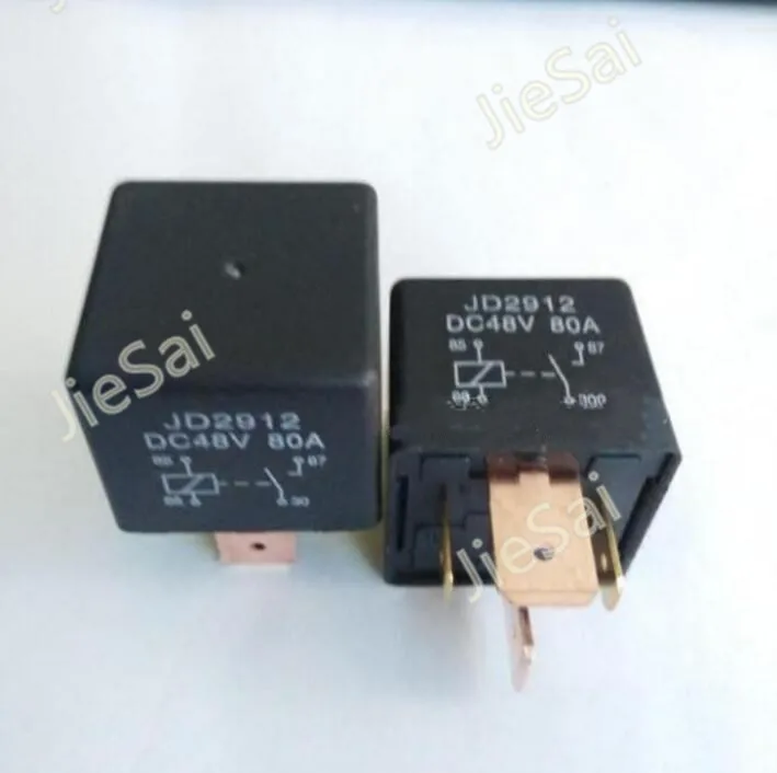 Black 4 pin 80A 48V Normally open steady current automotive relay auto relay for car
Black 4 pin 80A 48V Normally open steady current automotive relay auto relay for car