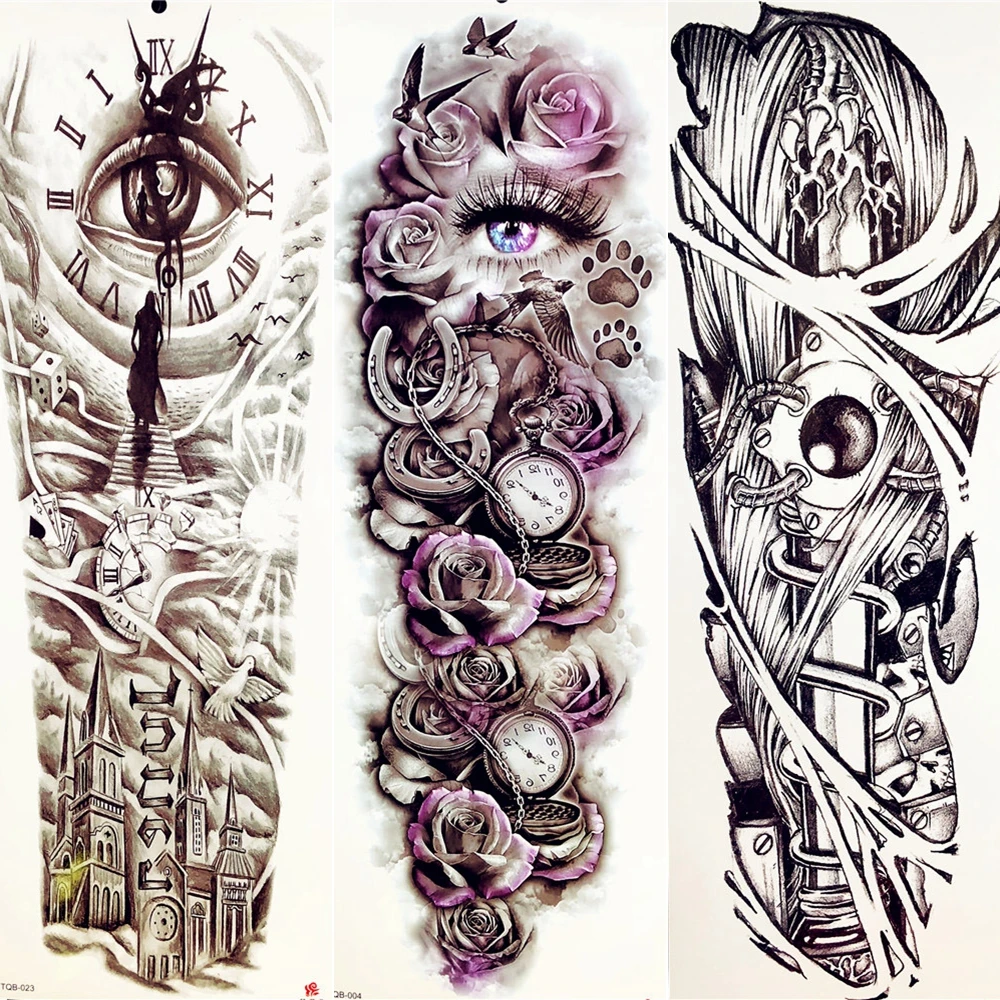 3D Eye Bell Full Arm Temporary Tattoo Stickers Body Art Painting Handcuffs Tatoo Arm Sleeve Men Boys Large Legs Tattoo Women
3D Eye Bell Full Arm Temporary Tattoo Stickers Body Art Painting Handcuffs Tatoo Arm Sleeve Men Boys Large Legs Tattoo Women