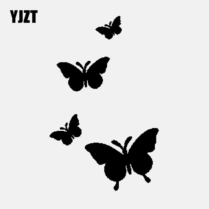 YJZT 9CM*14.6CM Beautiful Cartoon Butterfly Vinyl Sticker Car Sticker Black/Silver C24-0144
YJZT 9CM*14.6CM Beautiful Cartoon Butterfly Vinyl Sticker Car Sticker Black/Silver C24-0144