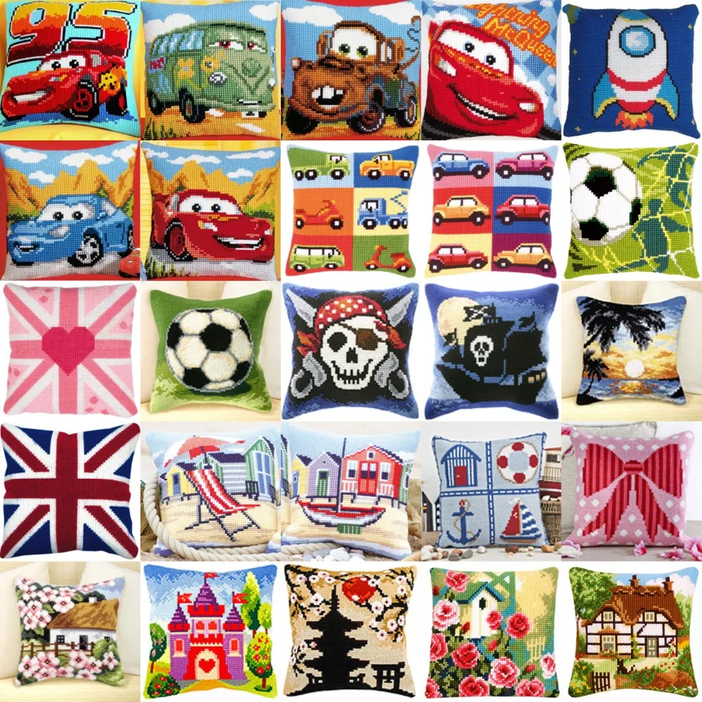 25 cars NEW DIY Needlework Kit Acrylic Yarn Embroidery Pillow Tapestry Canvas Cushion Front Cross Stitch Pillowcase
25 cars NEW DIY Needlework Kit Acrylic Yarn Embroidery Pillow Tapestry Canvas Cushion Front Cross Stitch Pillowcase