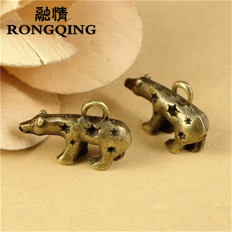 RONGQING 40pcs/lot 23*15MM Polar Bear Charms Antique Bronze Animal Pendant for Jewelry Making
RONGQING 40pcs/lot 23*15MM Polar Bear Charms Antique Bronze Animal Pendant for Jewelry Making