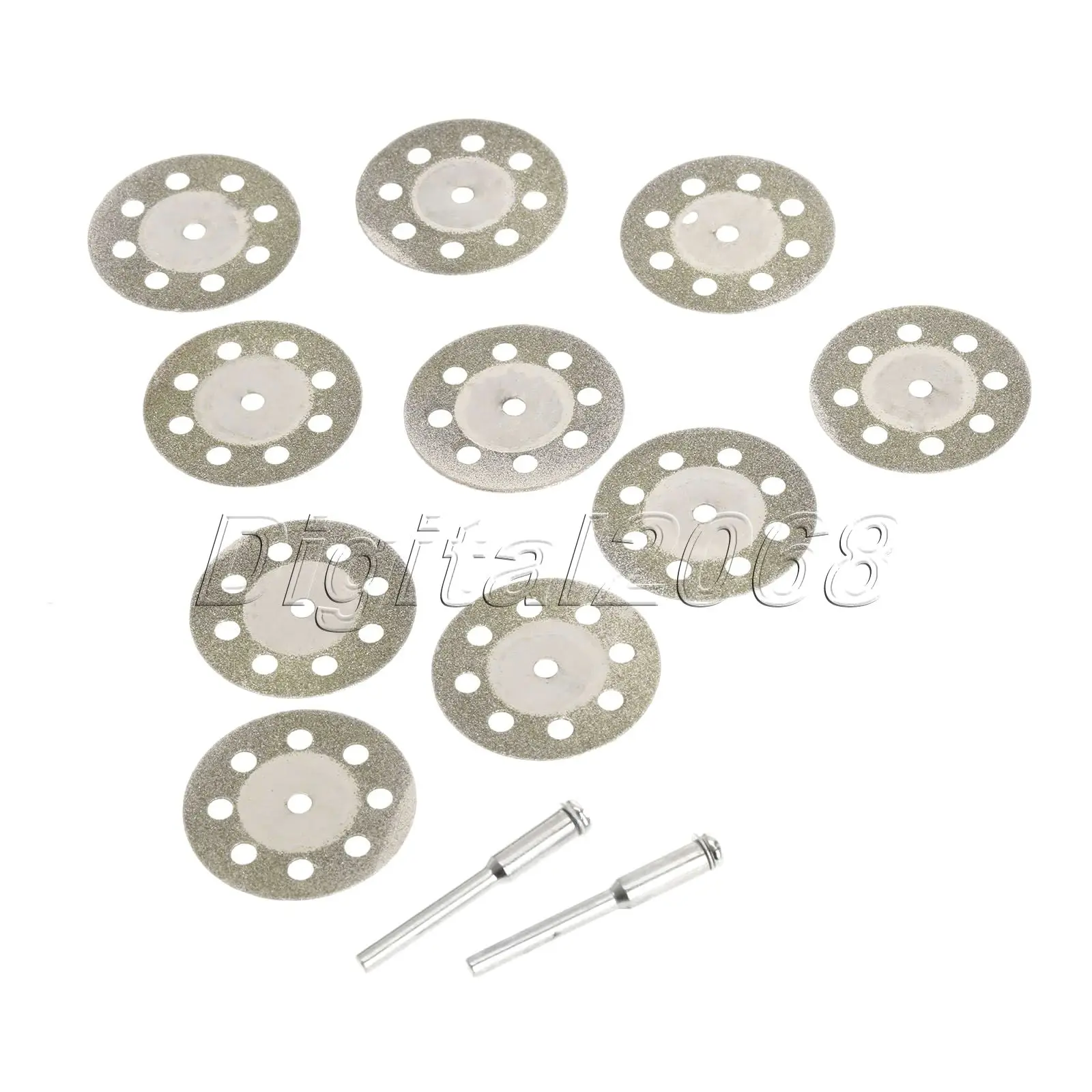 New 10pcs 8 Holes Diamond Circular Saw Blades Cutting Cut Off Cutter Wheel Discs + 2pcs Mandrel for Dremel Rotary Tools 30mm
New 10pcs 8 Holes Diamond Circular Saw Blades Cutting Cut Off Cutter Wheel Discs + 2pcs Mandrel for Dremel Rotary Tools 30mm