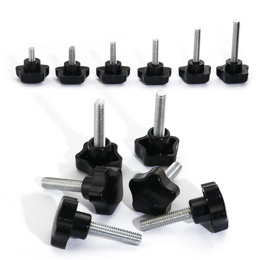Transkoot 10pcs M6 Star handle hand adjustscrew Bakelite Star Type Plastic Head Handle Screw Wood Plum Bolt
Transkoot 10pcs M6 Star handle hand adjustscrew Bakelite Star Type Plastic Head Handle Screw Wood Plum Bolt