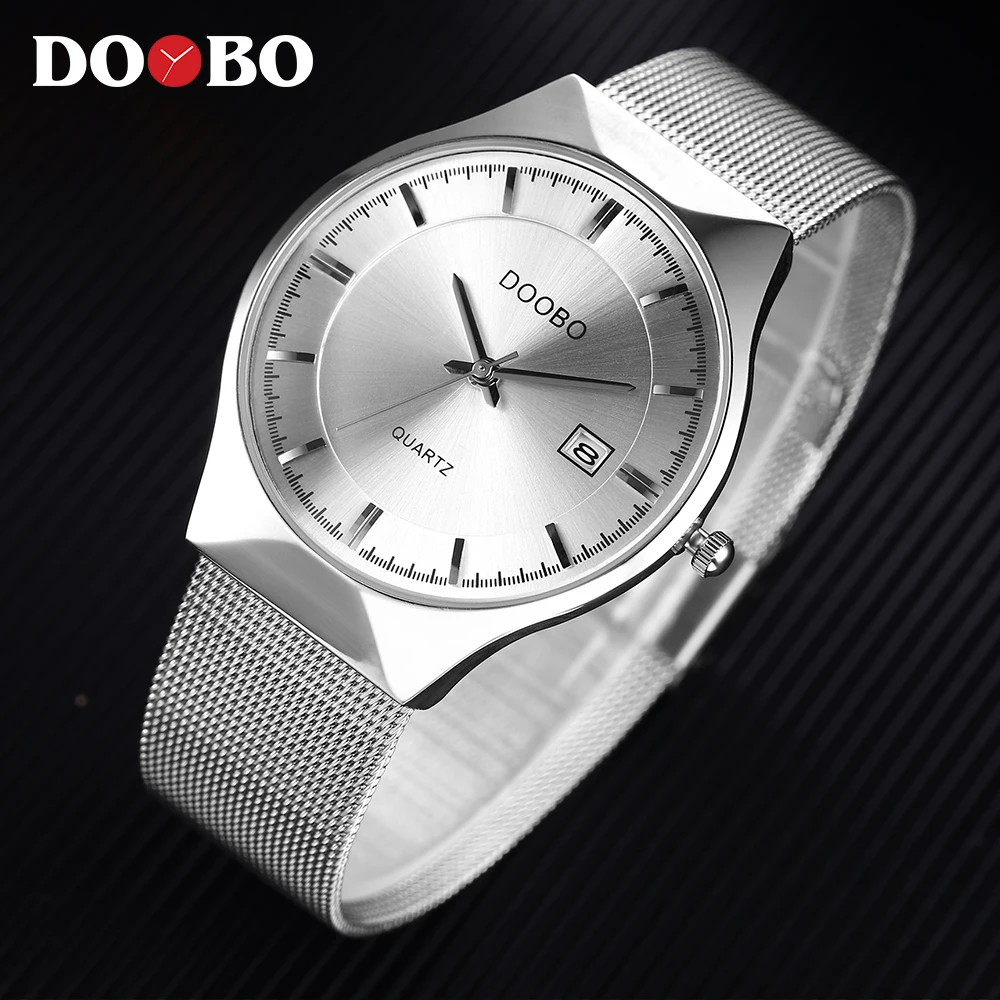 DOOBO Luxury Brand Quartz Watch Men's Gold Casual Business Stainless steel Mesh band Quartz-Watch Fashion Thin Clock male D035
DOOBO Luxury Brand Quartz Watch Men's Gold Casual Business Stainless steel Mesh band Quartz-Watch Fashion Thin Clock male D035