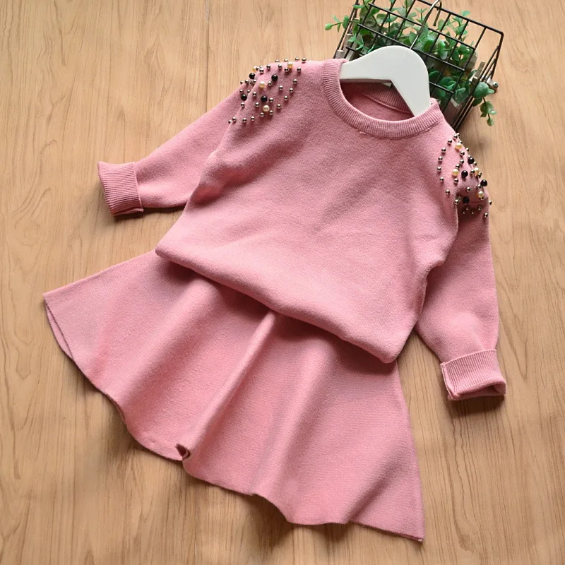 2018 New Baby Girls Autumn Beading Knit Pullover + Short Skirt Set Long Sleeve Casual Solid Cotton Sweater Cardigan Coat XL340
2018 New Baby Girls Autumn Beading Knit Pullover + Short Skirt Set Long Sleeve Casual Solid Cotton Sweater Cardigan Coat XL340