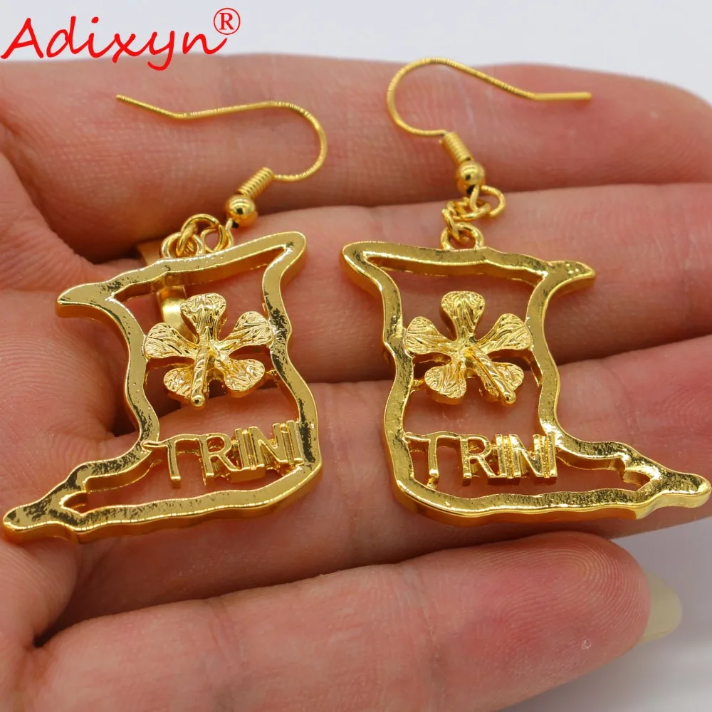 Золотые серьги-капли Adixyn TRINI для женщин и девочек ювелирные изделия золотого