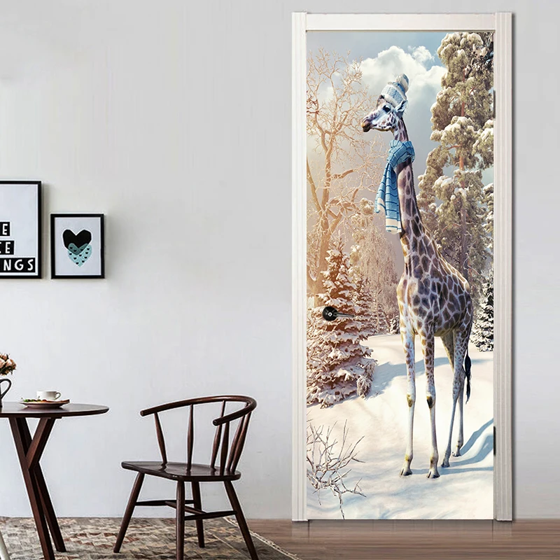 77x200cm Creative Animal Giraffe Door Stickers Corridor Wallpaper Poster Wall Sticker Office Bedroom Living Room Home Decoration
77x200cm Creative Animal Giraffe Door Stickers Corridor Wallpaper Poster Wall Sticker Office Bedroom Living Room Home Decoration