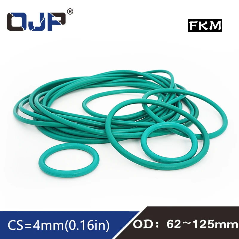 Rubber Ring Green FKM O ring Seal 4mm Thickness OD62/78/90/95/100/105/120/125mm Rubber O-Ring Seal Gasket Ring Washer
Rubber Ring Green FKM O ring Seal 4mm Thickness OD62/78/90/95/100/105/120/125mm Rubber O-Ring Seal Gasket Ring Washer