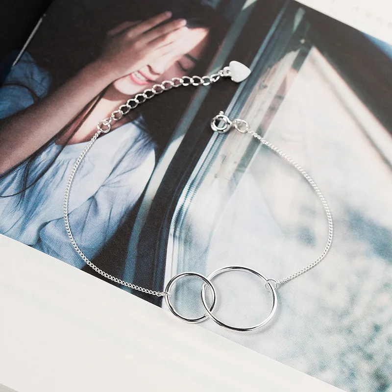 PONYKISS Office 100% S925 Sterling Silver Geometric Round Chain Bracelets Fine Jewelry Women Creative Anniversary Party Gift
PONYKISS Office 100% S925 Sterling Silver Geometric Round Chain Bracelets Fine Jewelry Women Creative Anniversary Party Gift