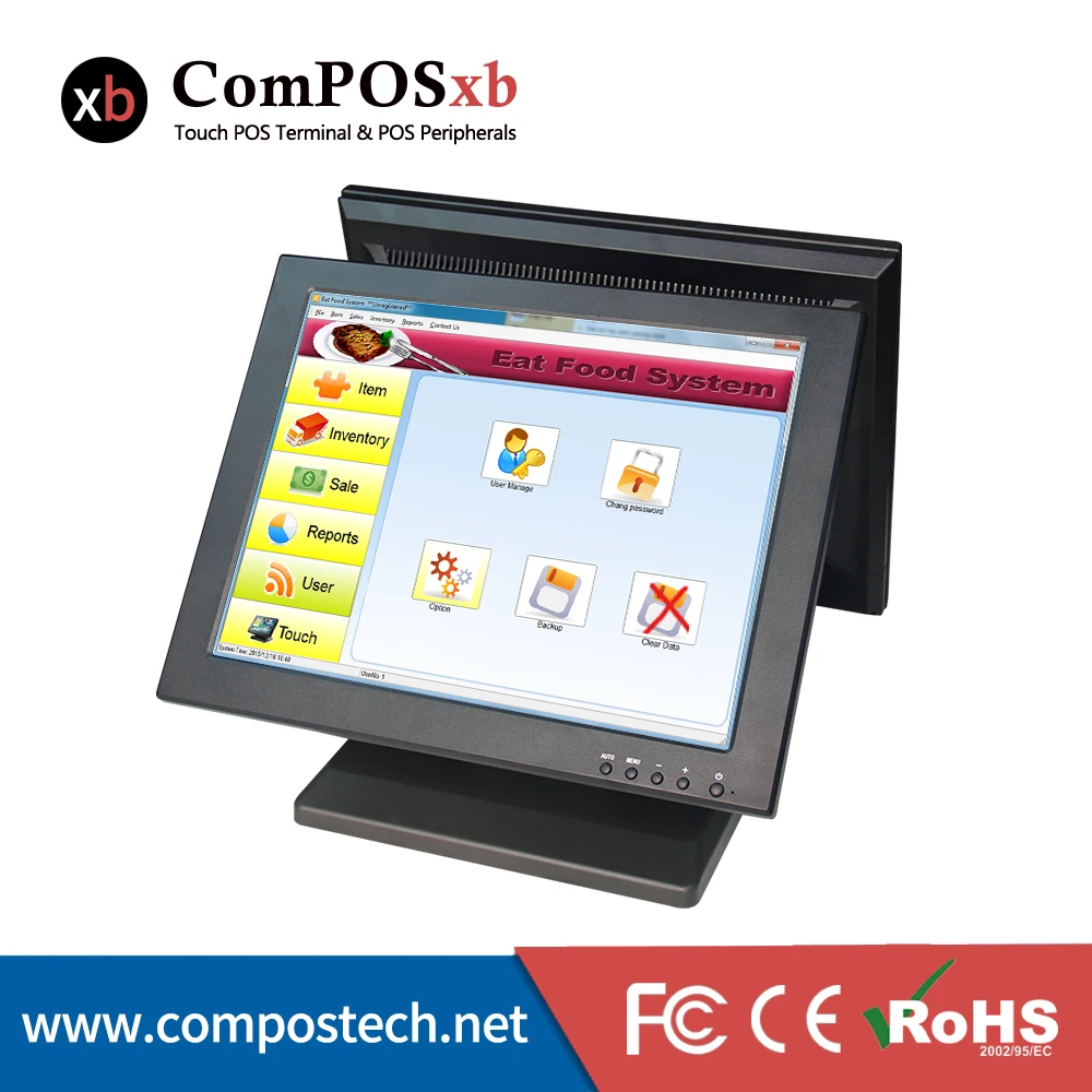 Factory Direct Sales 15" Dual Touch Screen Monitor For Cash Register For Supermarket With Low Price
Factory Direct Sales 15" Dual Touch Screen Monitor For Cash Register For Supermarket With Low Price