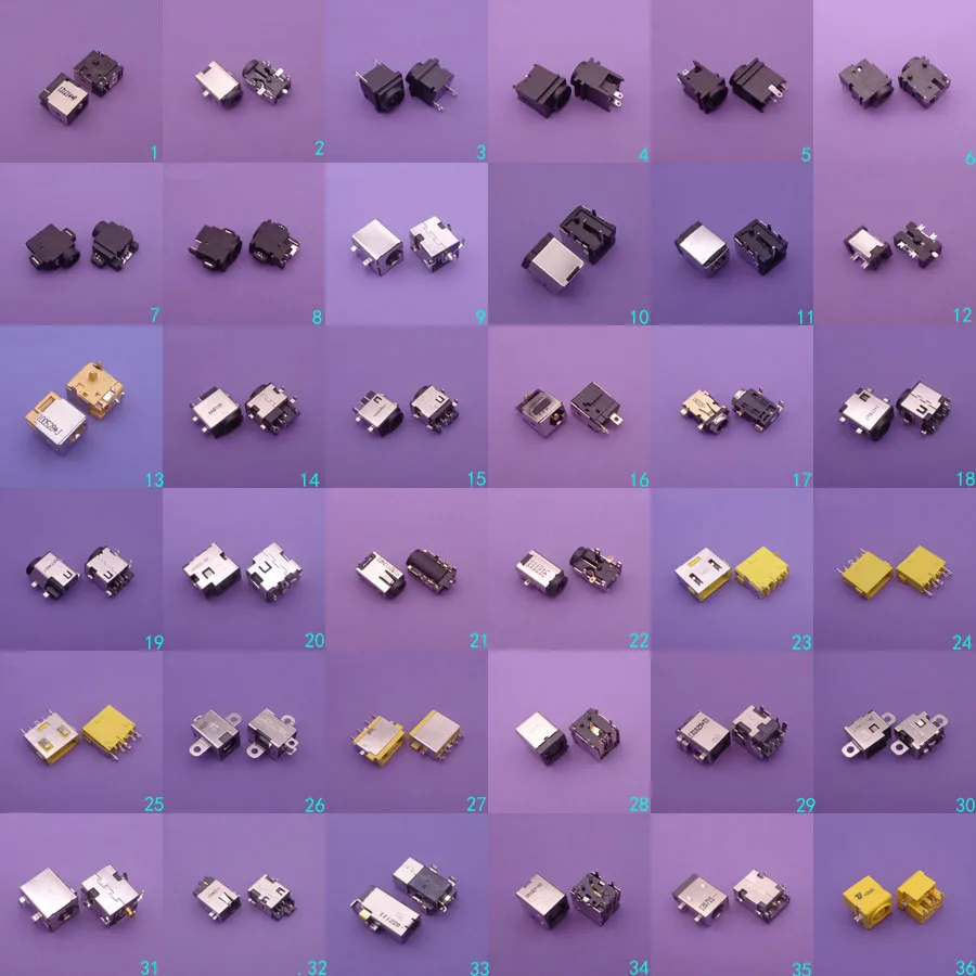 36models 36pcs/lot Tablet PC MID Laptop DC Power Jack Connector for Samsung/Asus/Acer/HP/Toshiba/Dell/Sony/Lenovo
36models 36pcs/lot Tablet PC MID Laptop DC Power Jack Connector for Samsung/Asus/Acer/HP/Toshiba/Dell/Sony/Lenovo