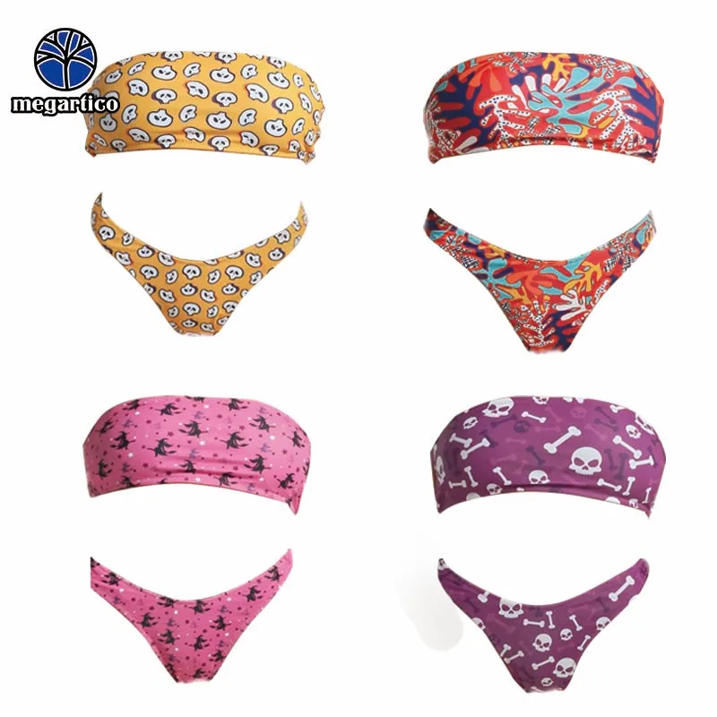 Megartico Cartoon Printed Swimwear Sexy Bandeau Bikini Set Women Halloween Party Pool Swimsuit Strapless Brazil Bathing Suit
Megartico Cartoon Printed Swimwear Sexy Bandeau Bikini Set Women Halloween Party Pool Swimsuit Strapless Brazil Bathing Suit