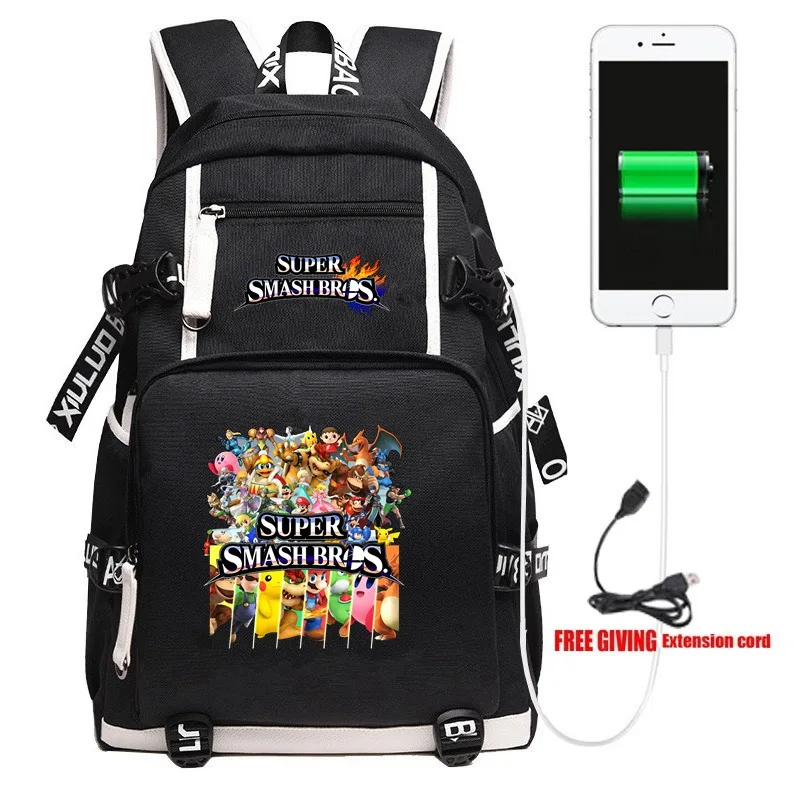 New Game Super Smash Bros. SSB Backpack Travel Shoulder Laptop Bags Cosplay Cartoon Kids Teens School Student Bags Bookbag
New Game Super Smash Bros. SSB Backpack Travel Shoulder Laptop Bags Cosplay Cartoon Kids Teens School Student Bags Bookbag