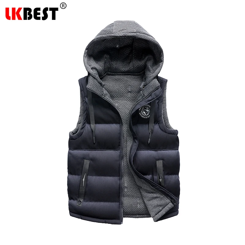 LKBEST новый зимний мужской жилет, утолщенная мужская куртка без рукавов с капюшоном, Повседневная зимняя мужская куртка, ветрозащитный Теплы...
LKBEST новый зимний мужской жилет, утолщенная мужская куртка без рукавов с капюшоном, Повседневная зимняя мужская куртка, ветрозащитный Теплы...