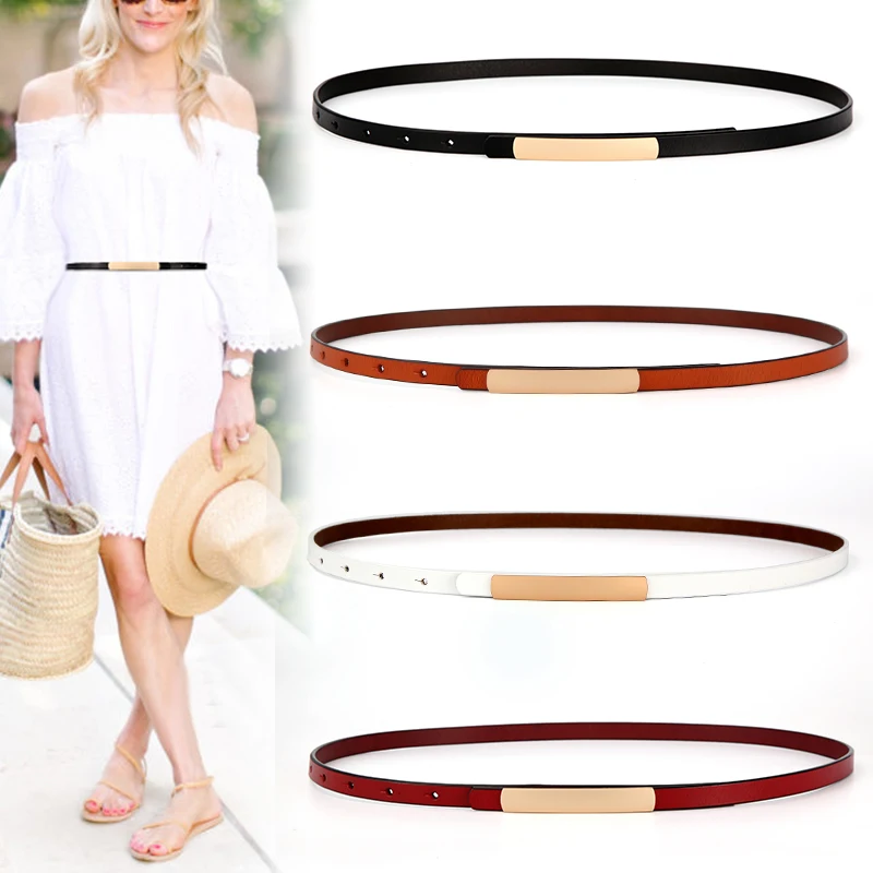New Design Cow Soft Skinny Thin Genuine Leather Belt Jeans Cowskin Waist Female HOT Gold Long Alloy Buckle Belts For Women Dress
New Design Cow Soft Skinny Thin Genuine Leather Belt Jeans Cowskin Waist Female HOT Gold Long Alloy Buckle Belts For Women Dress