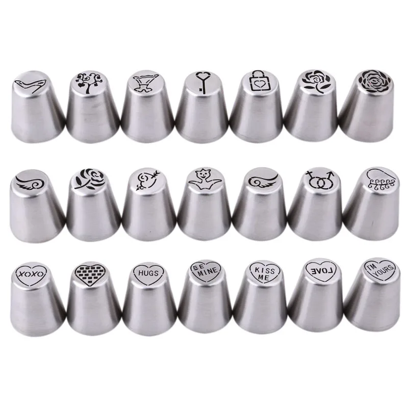 21Pcs Nozzles Valentine's Day Cream Cake Pastry Love Wedding Cupcake Icing Piping Cake Decor Pastry Tools Kitchen Baking Tools
21Pcs Nozzles Valentine's Day Cream Cake Pastry Love Wedding Cupcake Icing Piping Cake Decor Pastry Tools Kitchen Baking Tools