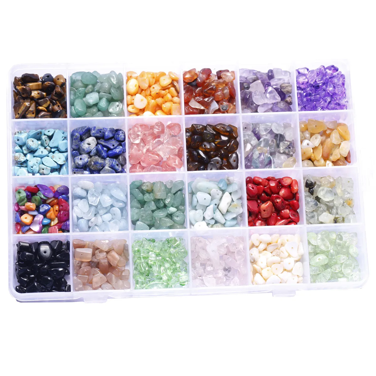 24 Grids Natural Stone Bead Combination Jewelry Findings Making Supplies Wholesale DIY Bracelets, Necklaces, Anklets
24 Grids Natural Stone Bead Combination Jewelry Findings Making Supplies Wholesale DIY Bracelets, Necklaces, Anklets