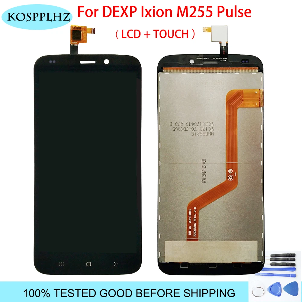 ЖК дисплей 5 дюйма для DEXP Ixion M255 Puls + дигитайзер сенсорного экрана 100%