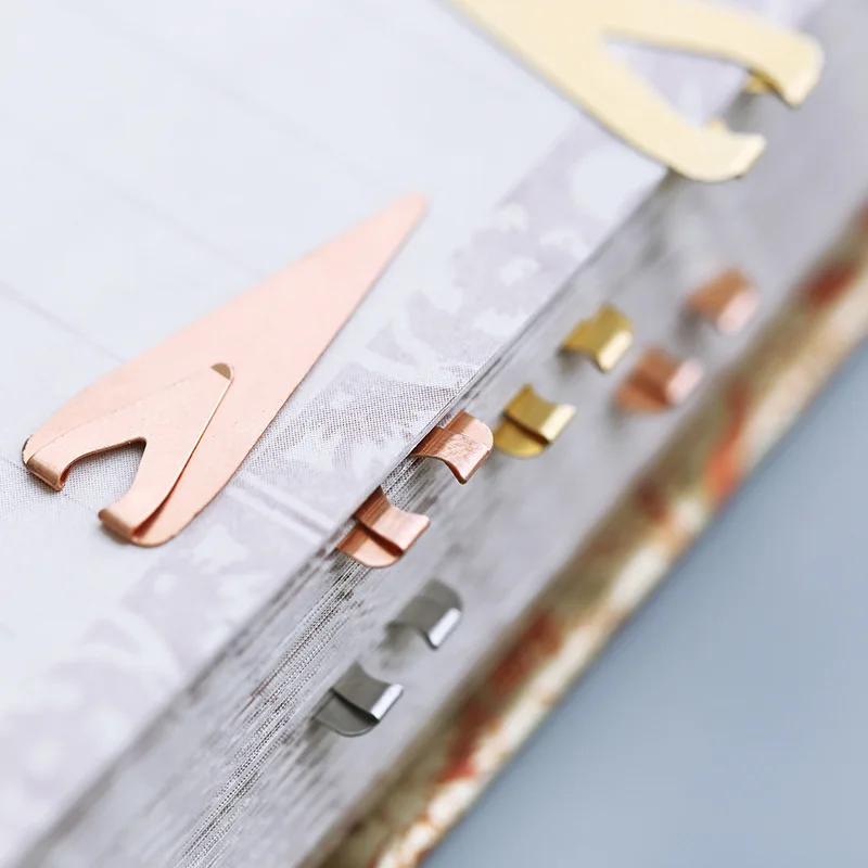 Brief Style Metal Paper Clip Bookmark Books Mark Clips Teacher Gift School Office Supplies Stationery Student Colors 3 pcs/pack |