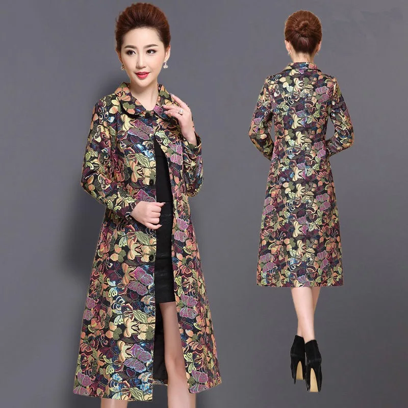Женский тонкий длинный тренчкот из Добби, с цветком, 4xl, 5xl, элегантный, весенний, для осени и зимы
Женский тонкий длинный тренчкот из Добби, с цветком, 4xl, 5xl, элегантный, весенний, для осени и зимы