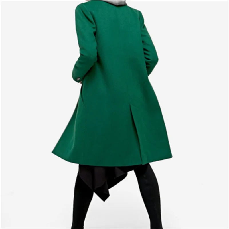 Single Breasted Black Casual Fashion Coat Plus Size 2019 Winter Solid Long Spring Coat Women
Single Breasted Black Casual Fashion Coat Plus Size 2019 Winter Solid Long Spring Coat Women