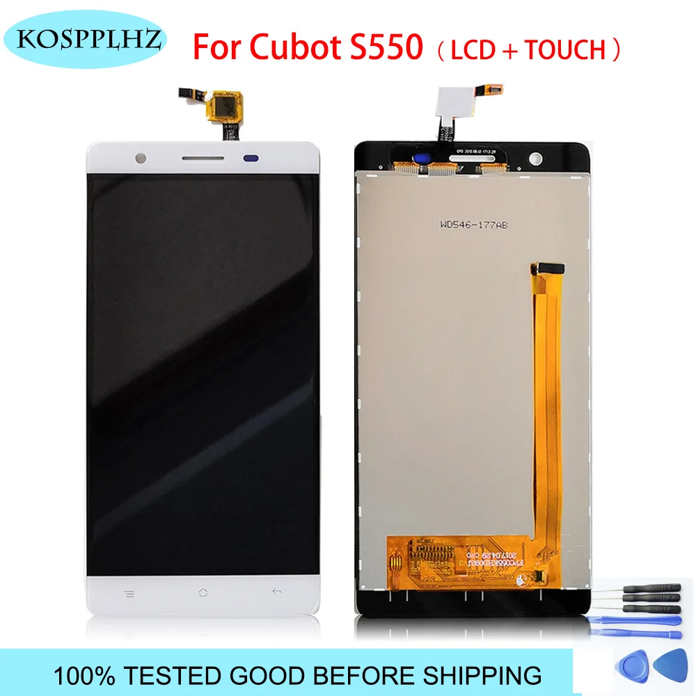 KOSPPLHZ LCD Display +Digitizer Touch Screen Assembly For cubot s550 Cellphone 5.5" white color In Stock +tools
KOSPPLHZ LCD Display +Digitizer Touch Screen Assembly For cubot s550 Cellphone 5.5" white color In Stock +tools