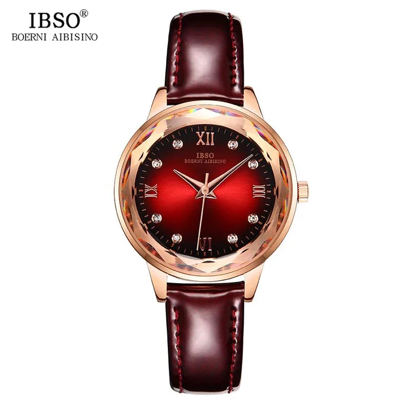 IBSO Creative Women Round Crystal Dial Quartz Watches Fashion Leather Ladies Wrist Watch Reloj Mujer 2019 Women's Clock#8800
IBSO Creative Women Round Crystal Dial Quartz Watches Fashion Leather Ladies Wrist Watch Reloj Mujer 2019 Women's Clock#8800