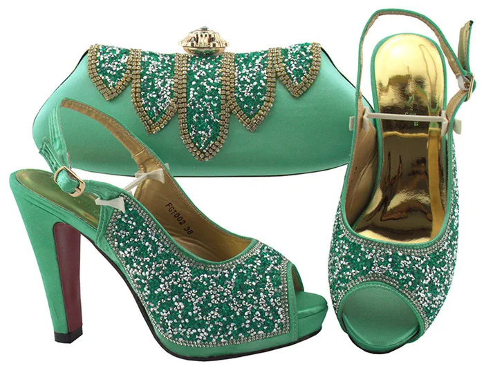 Latest Water Green Ladies Sandals Matching With Purse Bag Set Italian Design High Heels Shoes And Handbag Pumps FGT002 12cm
Latest Water Green Ladies Sandals Matching With Purse Bag Set Italian Design High Heels Shoes And Handbag Pumps FGT002 12cm