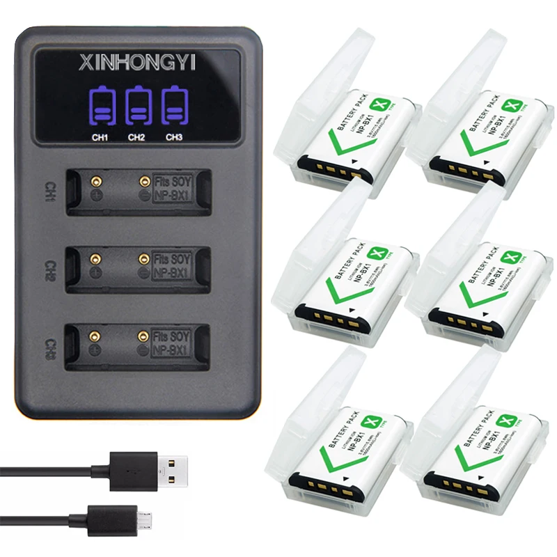 NPBX1 NP BX1 Bateria NP-BX1 Battery+ 3 Slots Charger for Sony DSC RX1 RX100 AS100V M3 M2 HX300 HX400 HX50 HX60 GWP88 AS15 WX350
NPBX1 NP BX1 Bateria NP-BX1 Battery+ 3 Slots Charger for Sony DSC RX1 RX100 AS100V M3 M2 HX300 HX400 HX50 HX60 GWP88 AS15 WX350