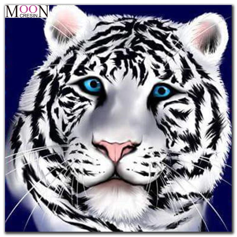 MOONCRESIN 5D Diy Diamond Painting Cross Stitch Black & White Tiger Head Diamond Mosaic Full Round Diamond Embroidery Decoration
MOONCRESIN 5D Diy Diamond Painting Cross Stitch Black & White Tiger Head Diamond Mosaic Full Round Diamond Embroidery Decoration
